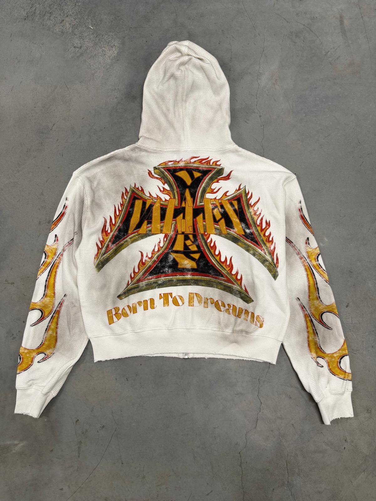 Vale Vale Forever Valley Reborn White Waffle Knit Zip Up Hoodie Size US XL / EU 56 / 4 - 4 Thumbnail