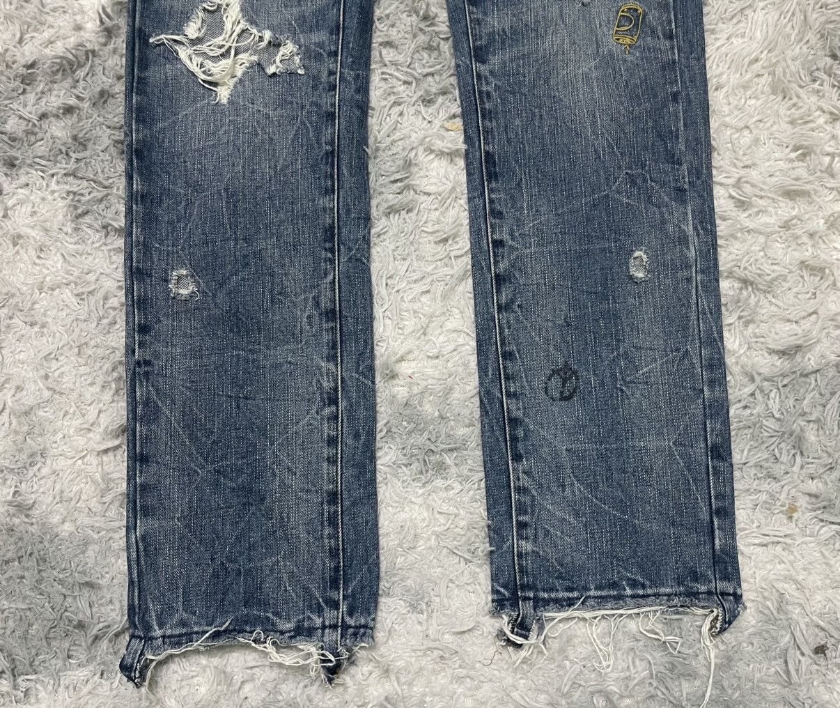 American Eagle Outfitters 2000s AMERICAN EAGLES OUTFITTER RARE DISTRESSED DENIM Size US 33 - 4 Thumbnail