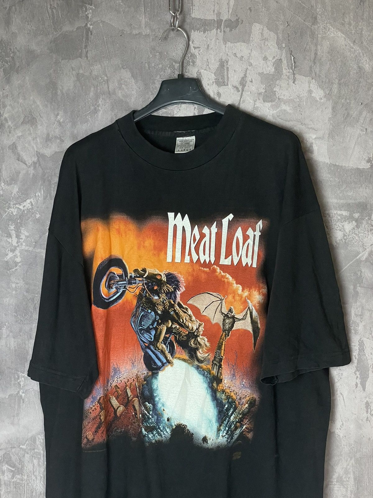 Band Tees × Vintage Vintage Meat Loaf 1993-95 Faded Very Rare Tour T-shirt Size US XL / EU 56 / 4 - 3 Thumbnail