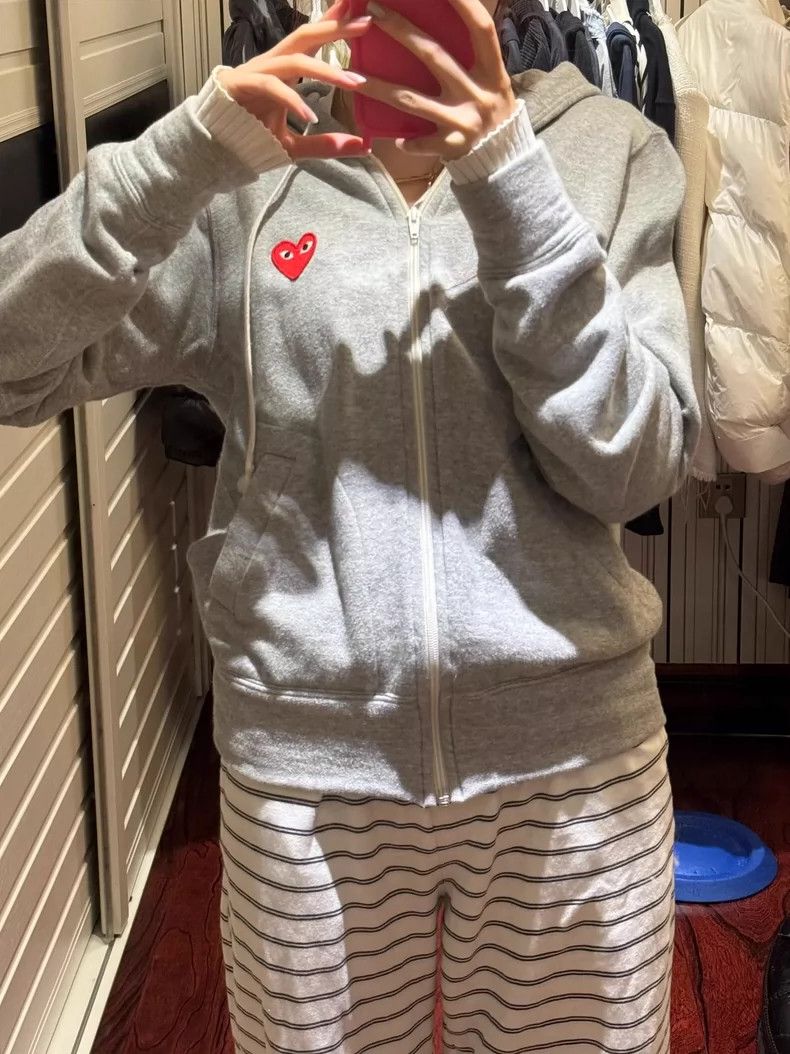 Comme des Garcons Comme Des Garcons Applique Zip Hoodie Size M / US 6-8 / IT 42-44 - 3 Thumbnail