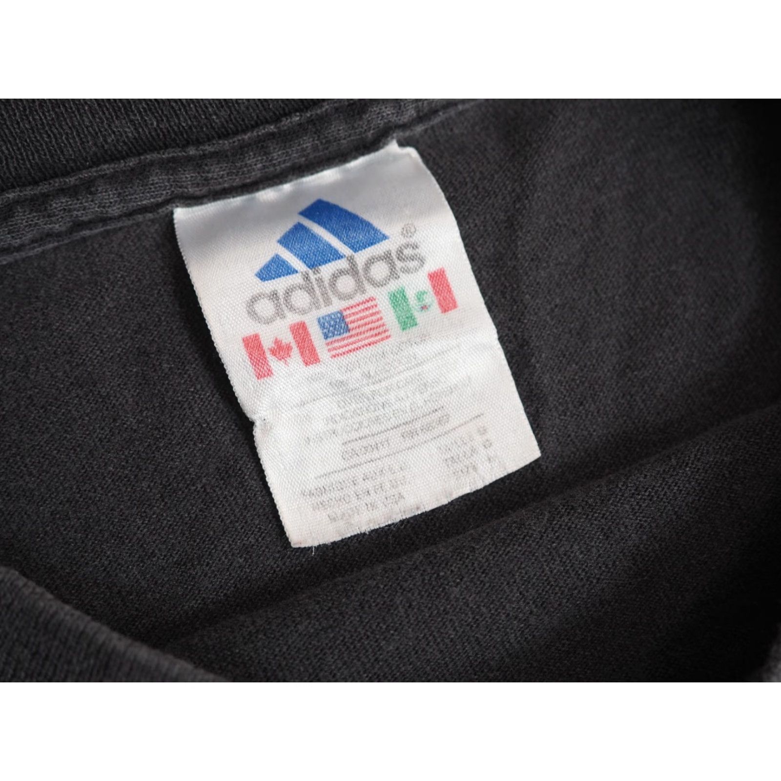 Adidas VINTAGE Adidas Striped Black Retro USA Made Faded L/S Logo Tee XL Mens Shirt X-Large Black 90s Graphic Tee Size US XL / EU 56 / 4 - 6 Thumbnail