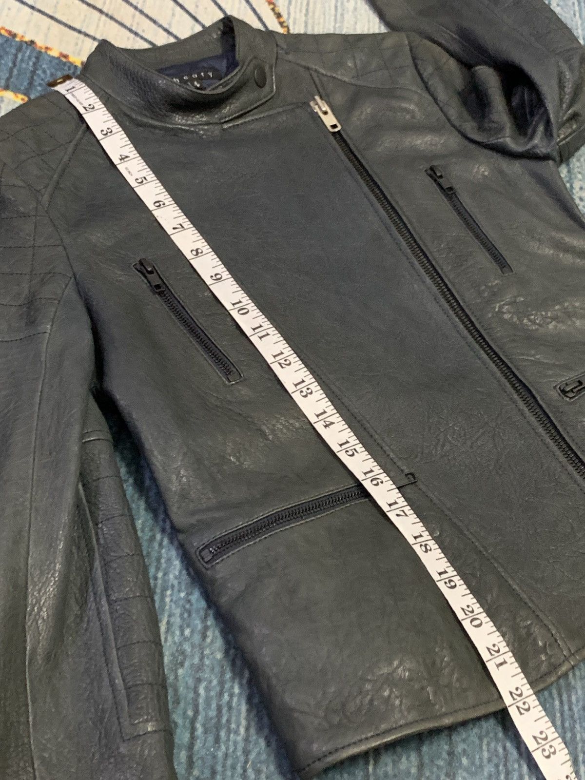 Theory THEORY Lamb Leather Zipper Jacket Size S / US 4 / IT 40 - 15 Thumbnail