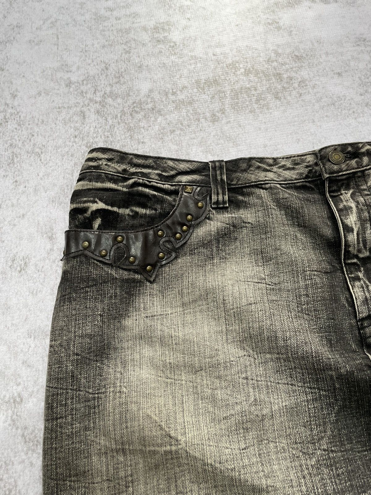 Hysteric Glamour × If Six Was Nine × Le Grande Bleu (L.G.B.) 2000s mini skirt smile line y2k style Size 42" / US 20 - 2 Thumbnail