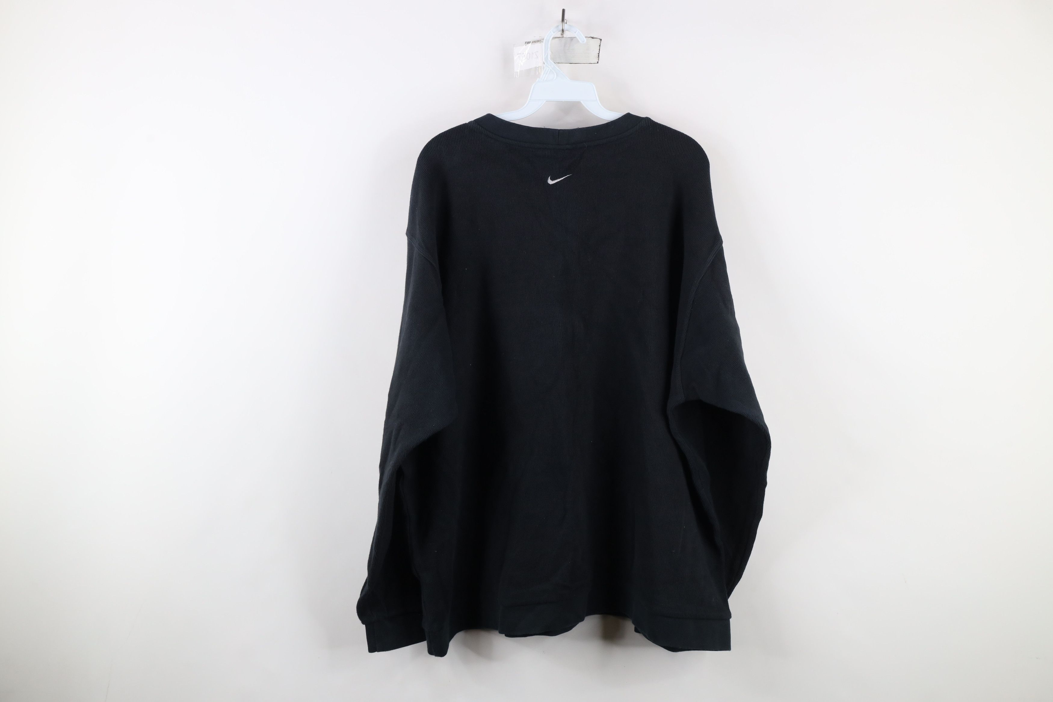 Nike × Vintage Vintage Nike Travis Scott Mini Swoosh Ribbed Knit Sweater Size US XXL / EU 58 / 5 - 11 Thumbnail