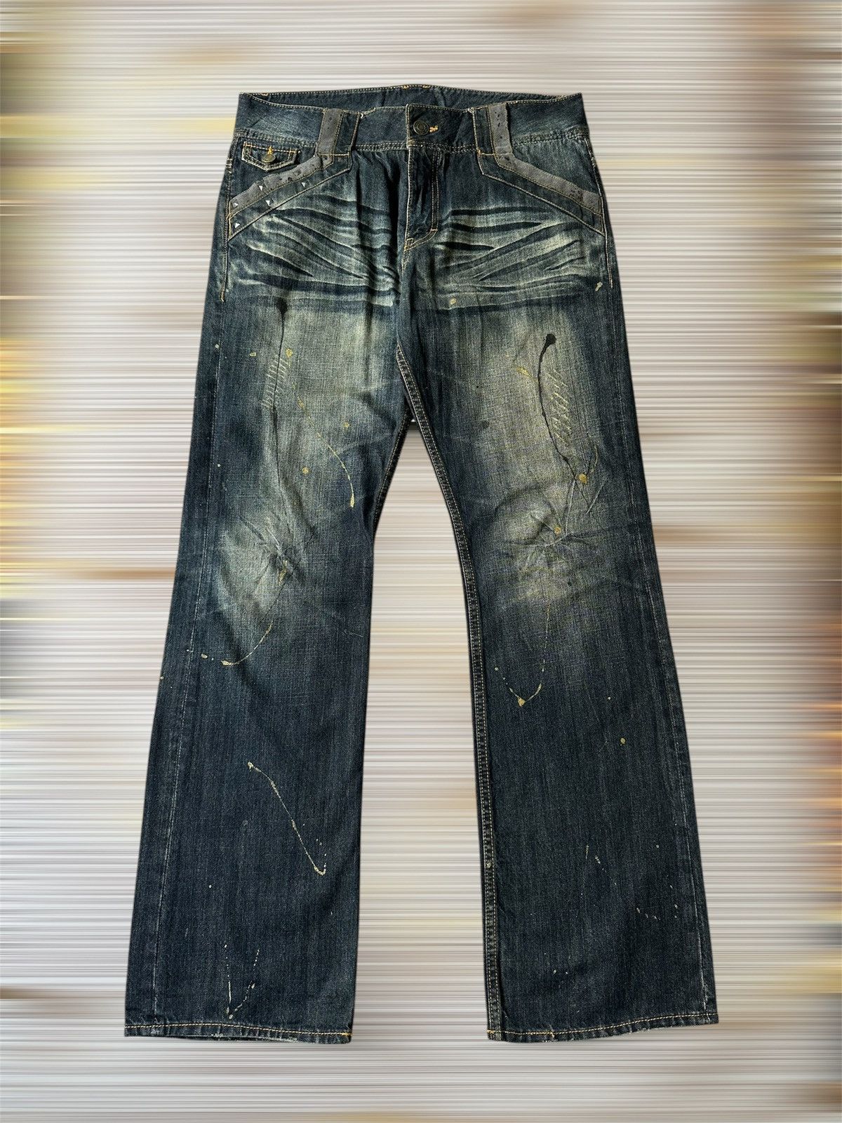 Japanese Brand FLARE Japanese Brand Claw Marks Design Denim Size US 34 / EU 50 - 1 Thumbnail