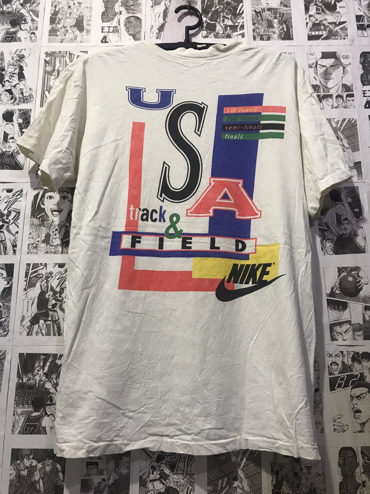 Japanese Brand × Nike × Vintage Vintage USA Track & Field Nike T-Shirt Single Stitch Size US XL / EU 56 / 4 - 3 Thumbnail