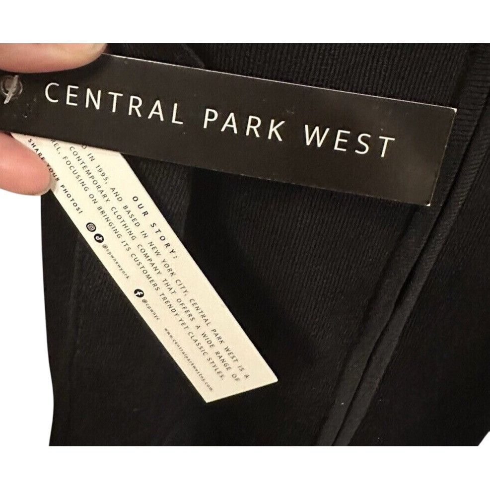 Central Park West Central Park West Womens Black Sleeveless Ribbed Midi Atlant Size XS / US 0-2 / IT 36-38 - 4 Thumbnail