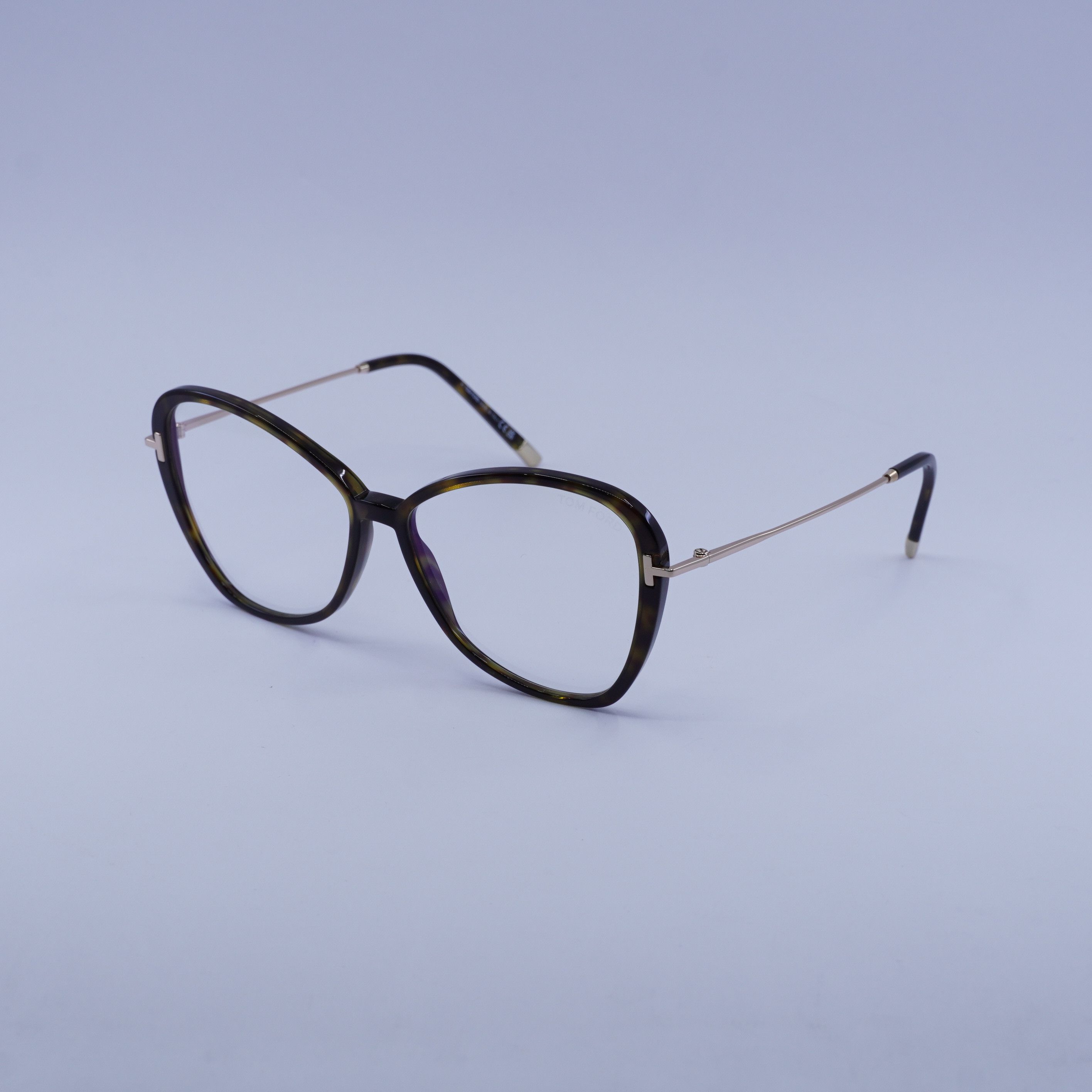Tom Ford Tom Ford FT5815-B 053 Eyeglasses Havana/Gold 54mm  display picture 3