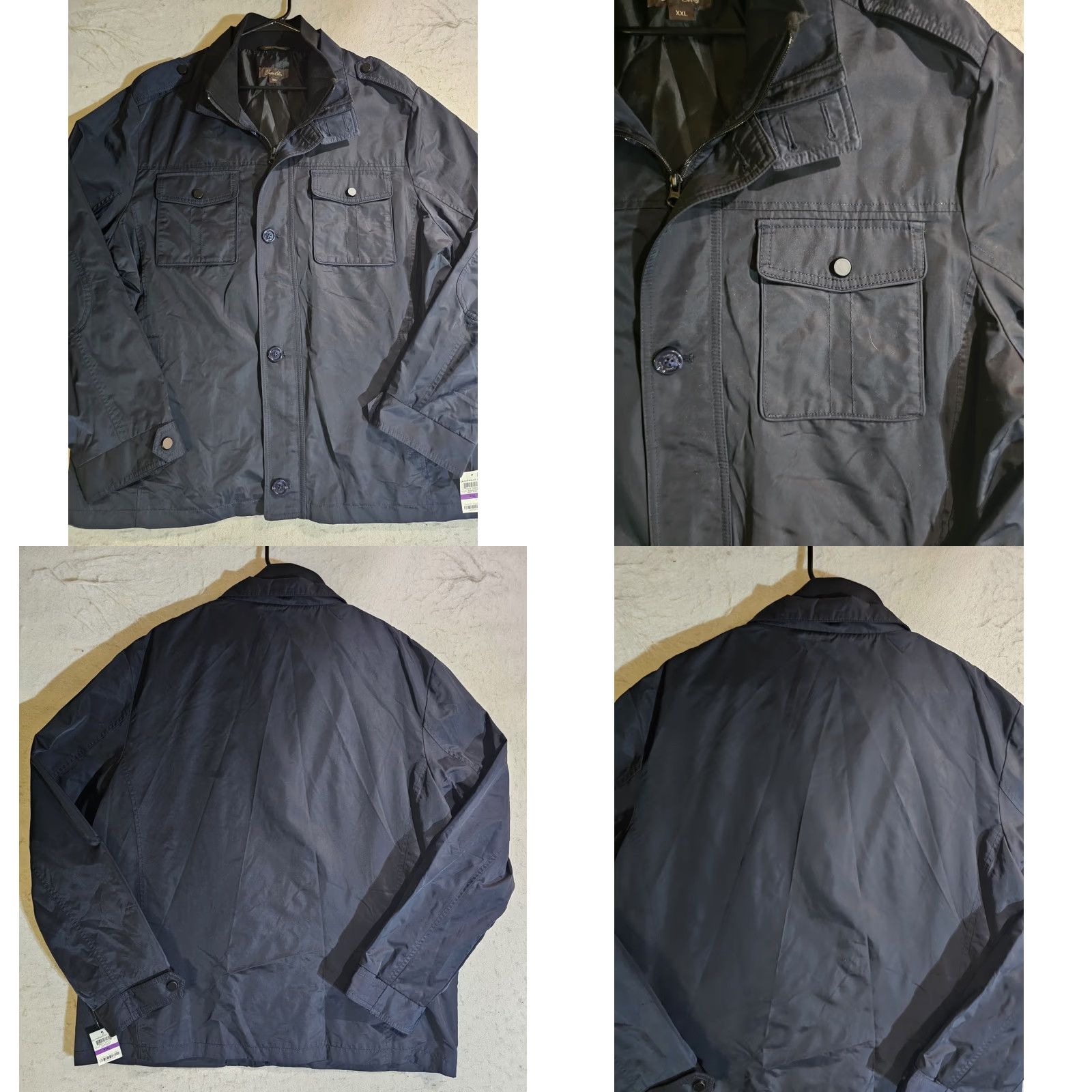 Tasso Elba NWTs Tasso Elba Signature Four-Pocket Lightweight Full Zip Jacket Mens Size 2XL Navy Blue Size US XXL / EU 58 / 5 - 8 Thumbnail
