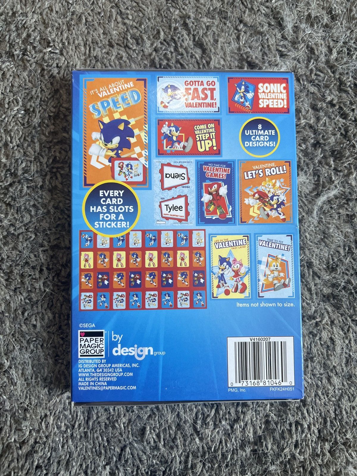 Hypebeast Sega Sonic The Hedgehog 32 Valentines With 32 Stickers Size ONE SIZE - 2 Thumbnail