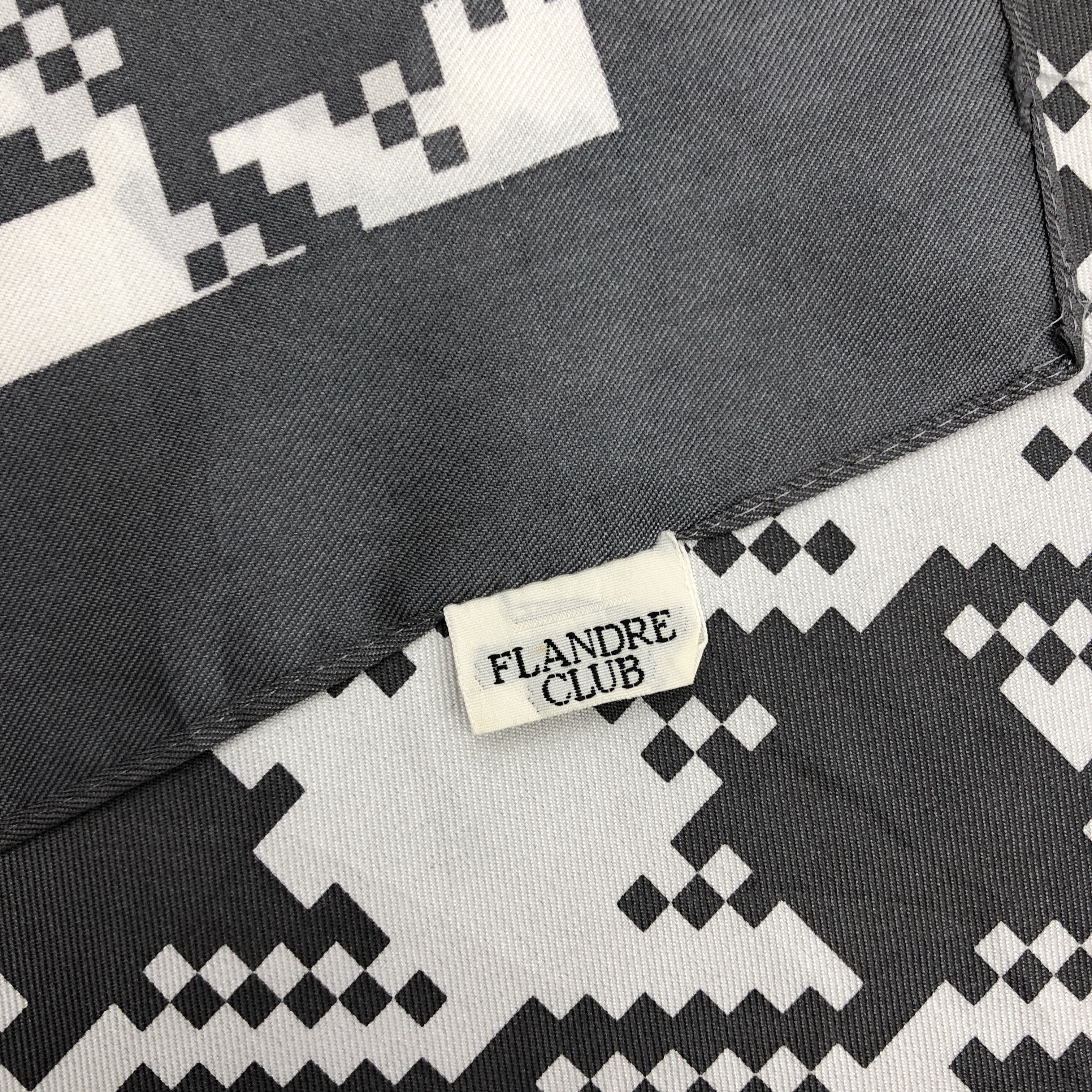 Japanese Brand Vintage Houndstooth SILK Scarf Twill Stole Wraps Scarves Size ONE SIZE - 6 Thumbnail