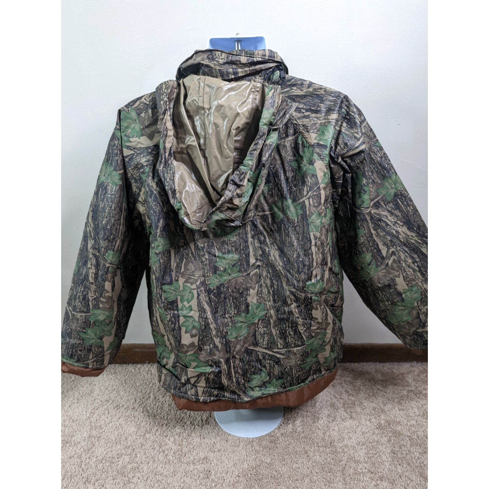 Rains VINTAGE Duck Bay CAMO Hunting Rain Coat Jacket Waterproof w/ Hood XL Mens Waterproof, Camouflage, PVC Rain Coat, Hunting Jacket Size US XL / EU 56 / 4 - 6 Thumbnail