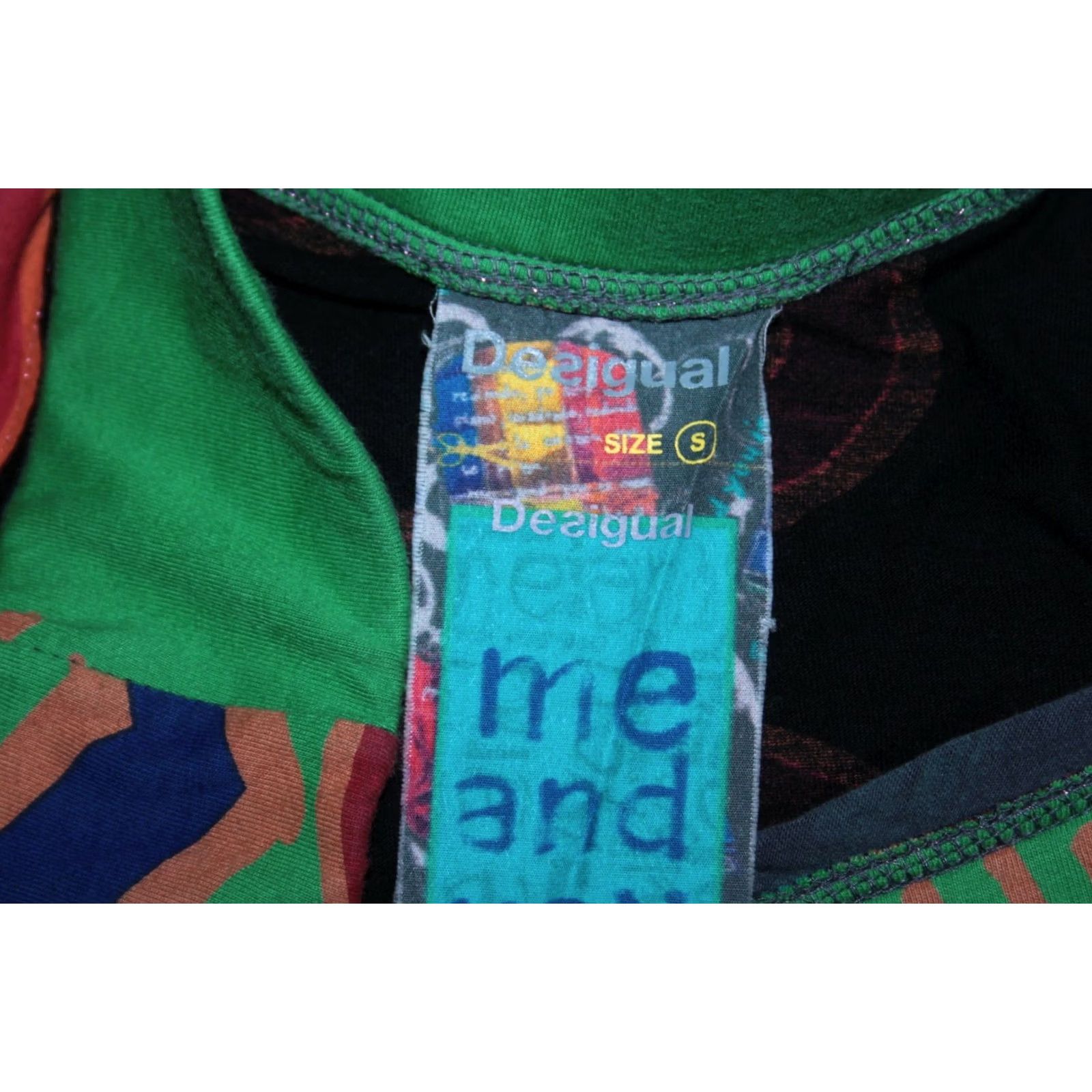 Desigual Desigual Skirt S Womens Midi Cotton Multicoloured Desigual Skirt S Womens Midi Cotton Multicoloured Size 28" / US 6 / IT 42 - 6 Thumbnail