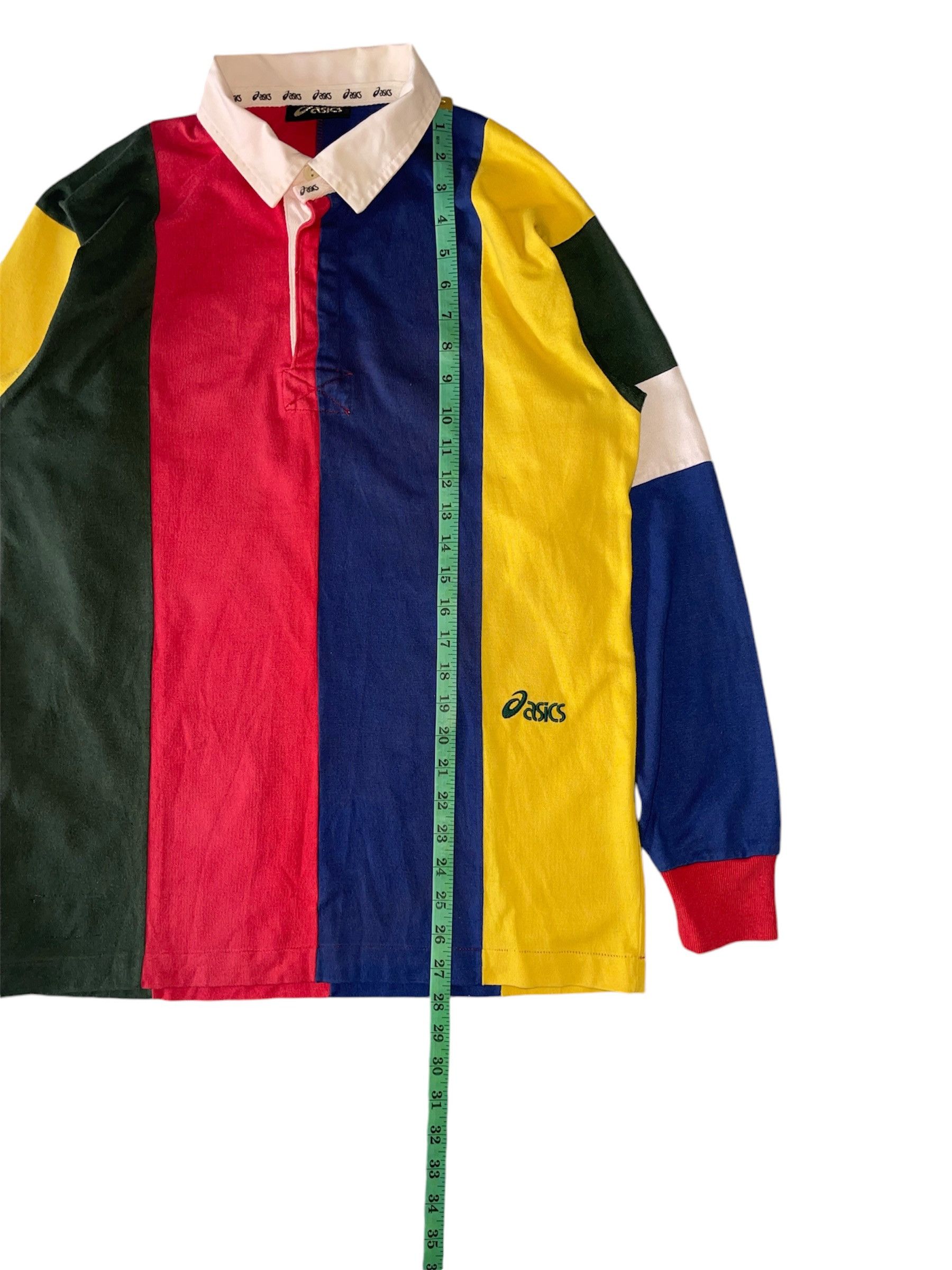 Asics × Japanese Brand × Vintage Vintage 90s Asics Polo Rugby Shirt Size US L / EU 52-54 / 3 - 4 Thumbnail