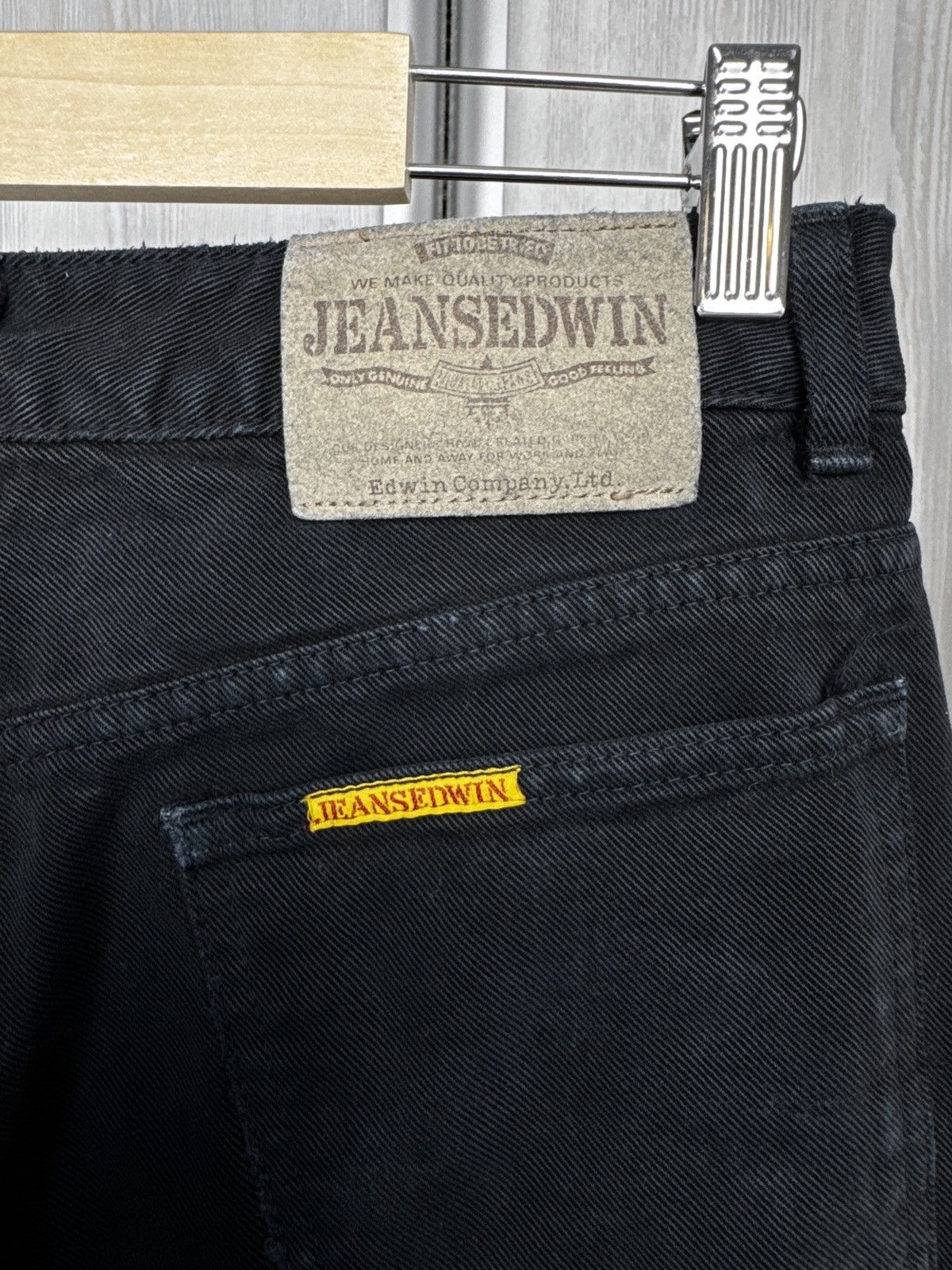 Edwin JeansEdwin international black distressed denim jeans japan Size US 30 / EU 46 - 9 Thumbnail