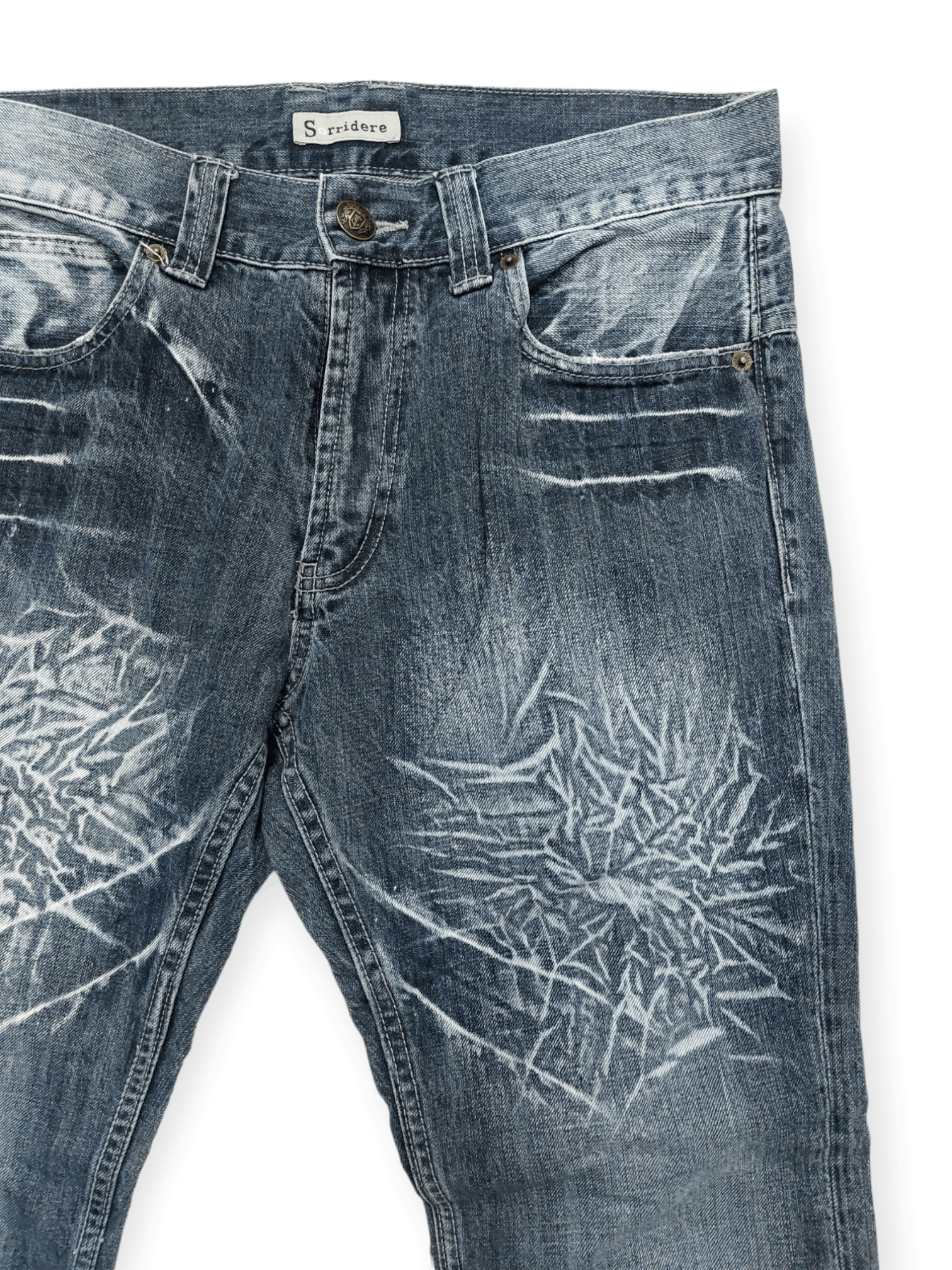 Other 🔥SORRIDERE🔥 Punk Style Flare Bootcut Denim Jeans Size US 31 - 6 Thumbnail