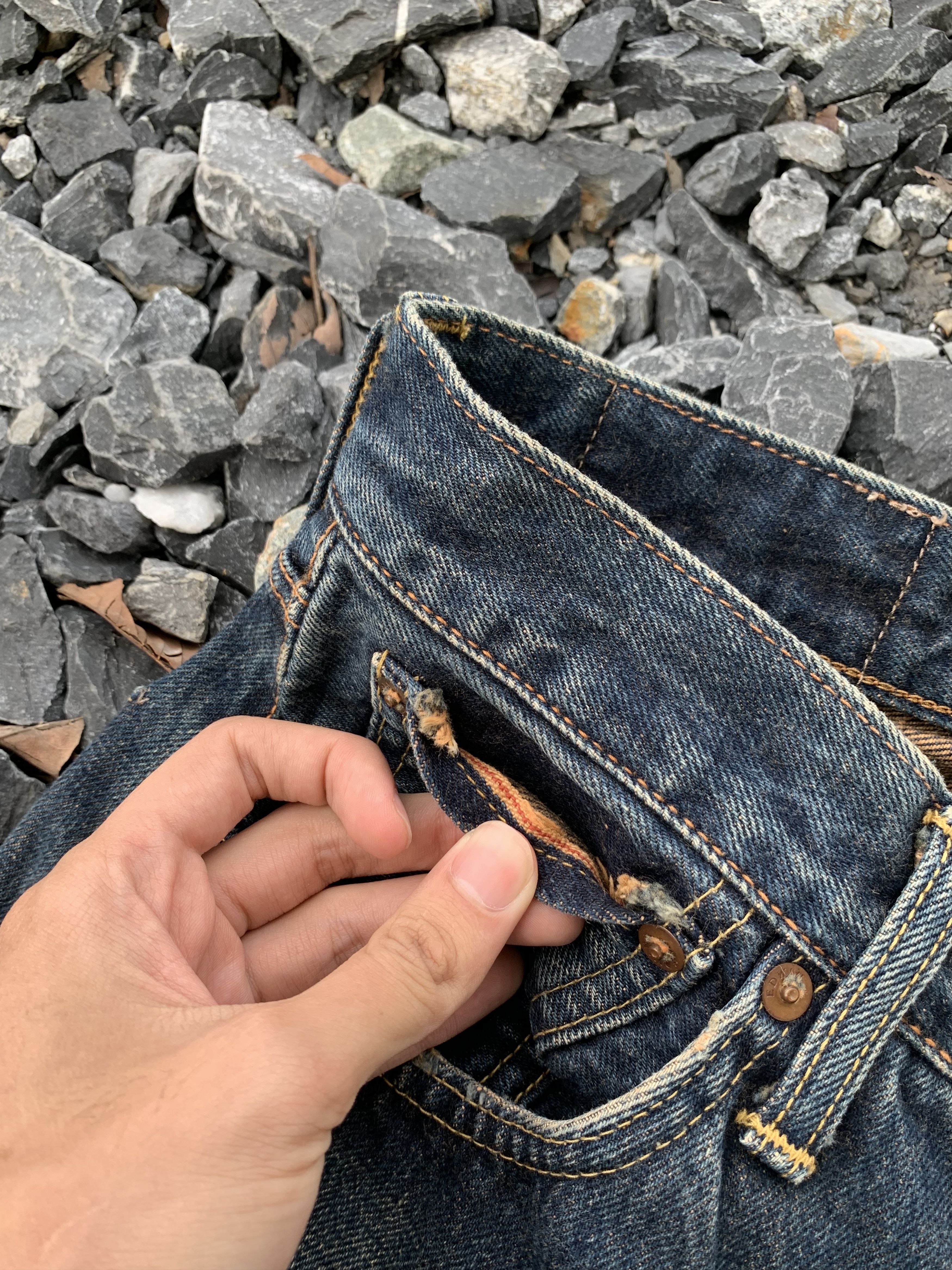 Kapital VINTAGE EDWIN 505X SELVEDGE MUDWASH RUSTY JAPANESE DENIM Size US 28 / EU 44 - 13 Thumbnail