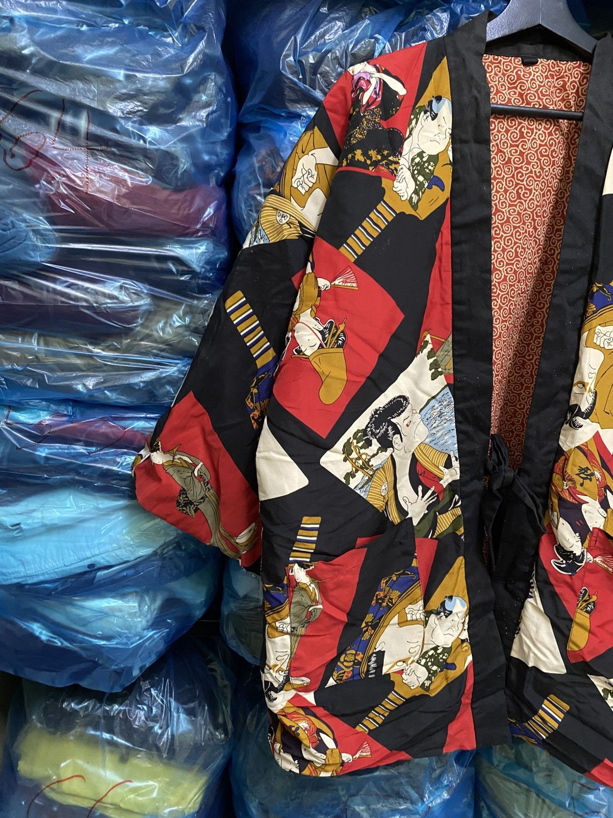 Japanese Brand Vintage Japanese Ukiyo-e Haori Jacket Kimono Style - Unisex Size US L / EU 52-54 / 3 - 8 Thumbnail