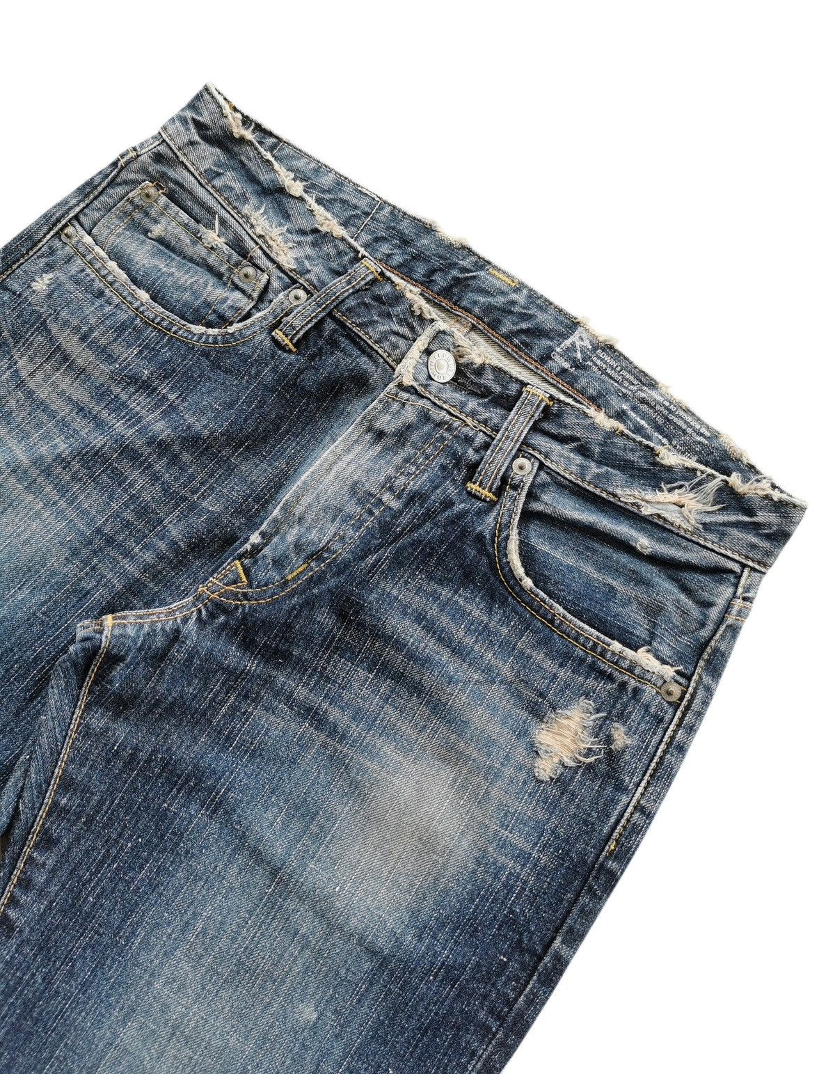 Edwin Edwin Flared Distressed Japan Jeans Vibe Kapital Denim Jeans Size US 30 / EU 46 - 6 Thumbnail