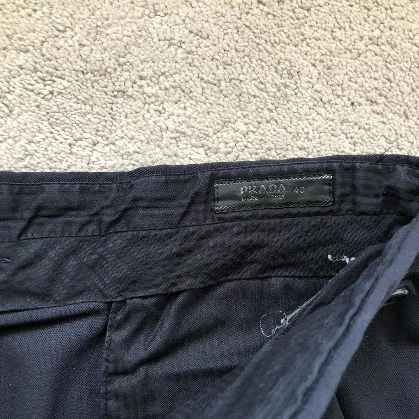 Prada Navy Prada Casual Trousers. Size US 32 / EU 48 - 4 Thumbnail