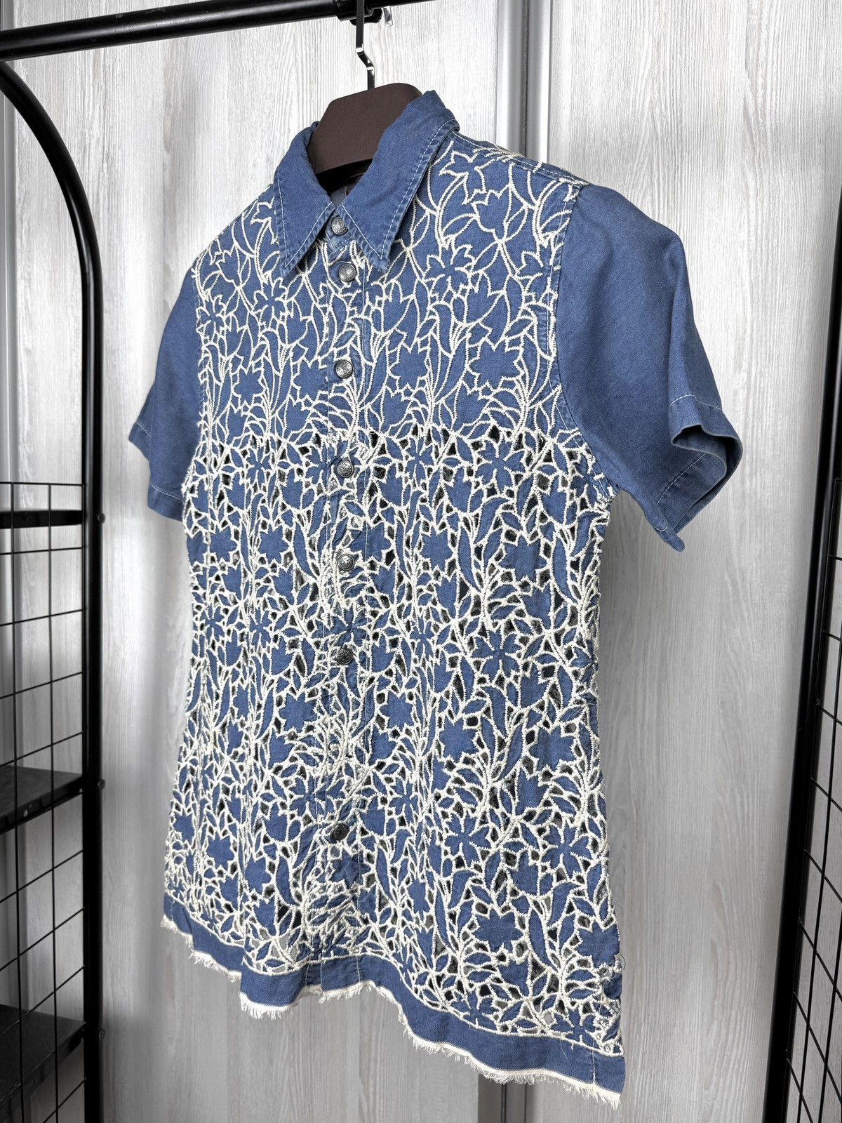 Jean Paul Gaultier Jean Paul Gaultier Jeans vintage denim mesh ss shirt size 42 Size M / US 6-8 / IT 42-44 - 6 Thumbnail