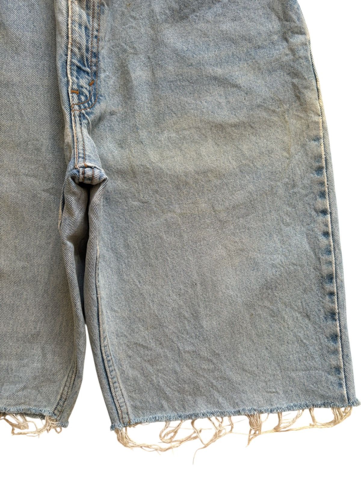 Levi's × Levi's Vintage Clothing Vintage 90s Levis 550 Mud Wash Distressed Short Jeans Size US 27 - 9 Thumbnail