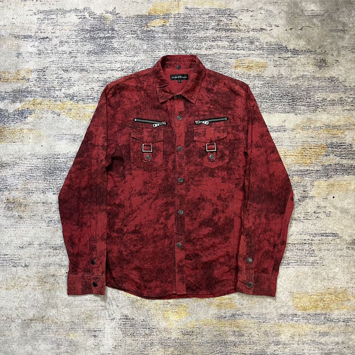 In The Attic × Japanese Brand × Le Grande Bleu (L.G.B.) In The Attic homme acid wash shirt Size US L / EU 52-54 / 3 - 1 Thumbnail