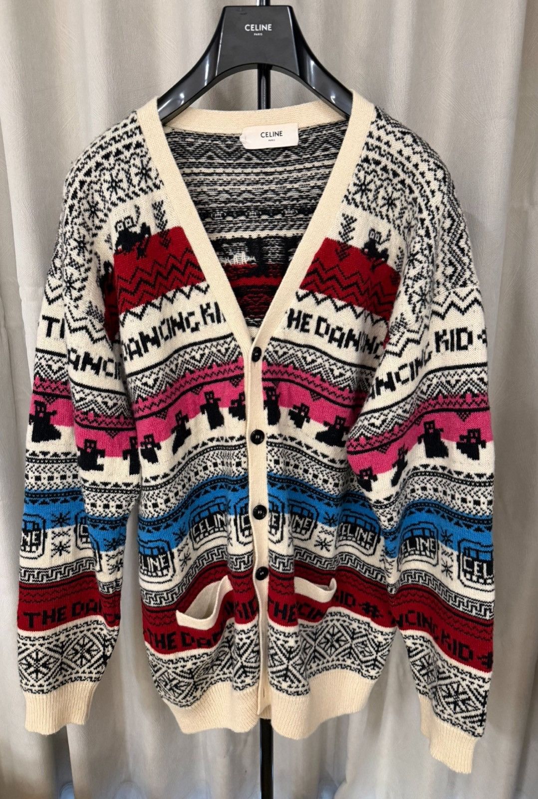 Celine CELINE 21SS “The Dancing Kid” Runway Knit Cardigan Size US M / EU 48-50 / 2 - 1 Thumbnail