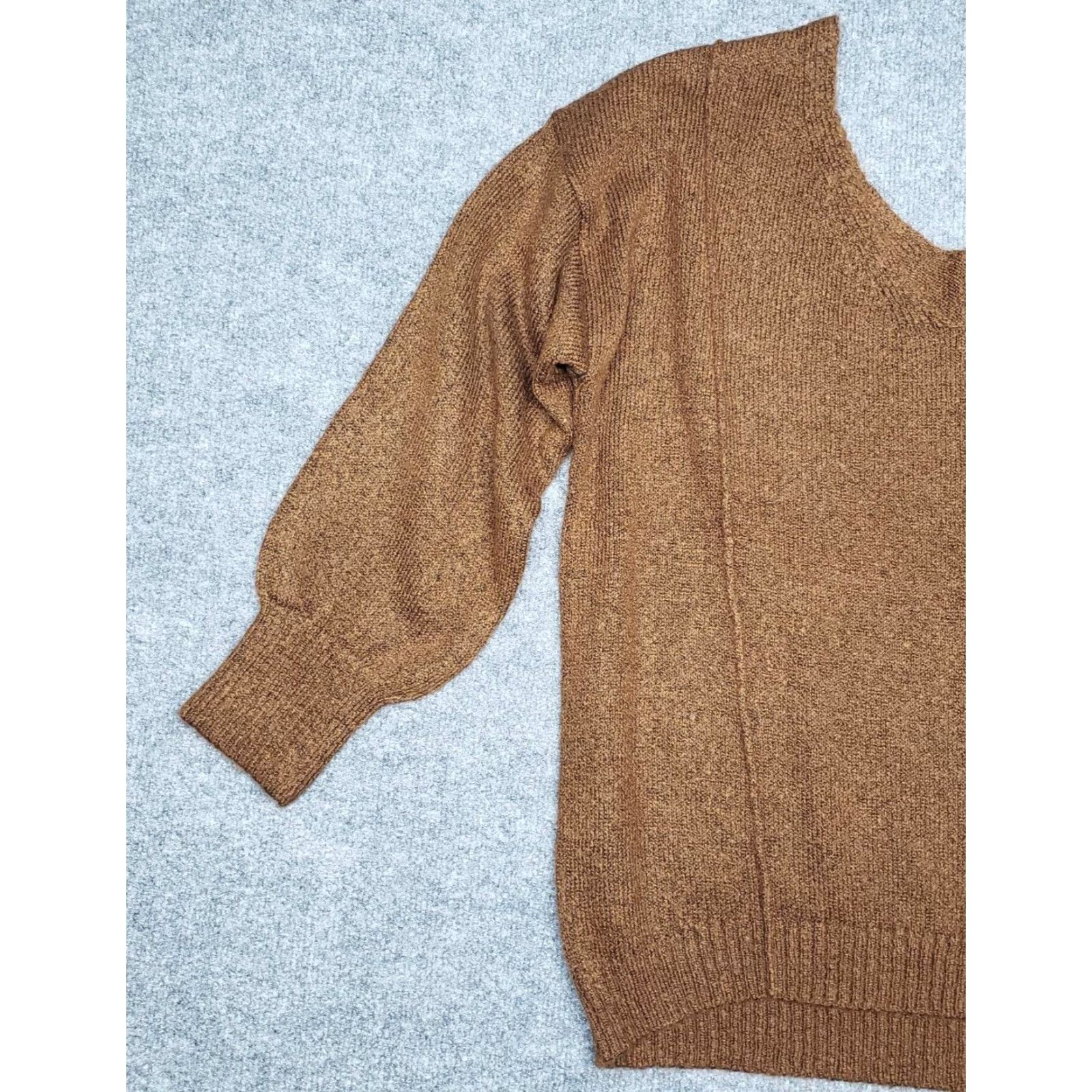 Vintage Rue21 Sweater Womens S Brown Long Sleeve Solid Minimalist V-Neck Pullover New Size S / US 4 / IT 40 - 3 Thumbnail