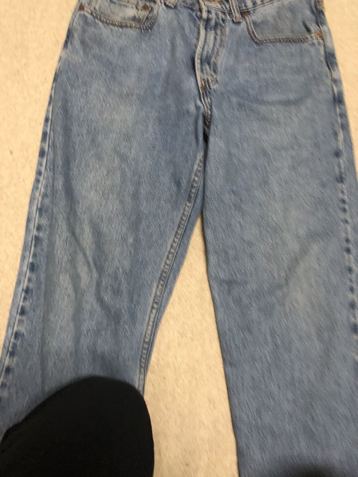 Levi's × Vintage y2k Levi’s 550 distressed faded light blue jeans 31x30 Size US 31 - 2 Thumbnail