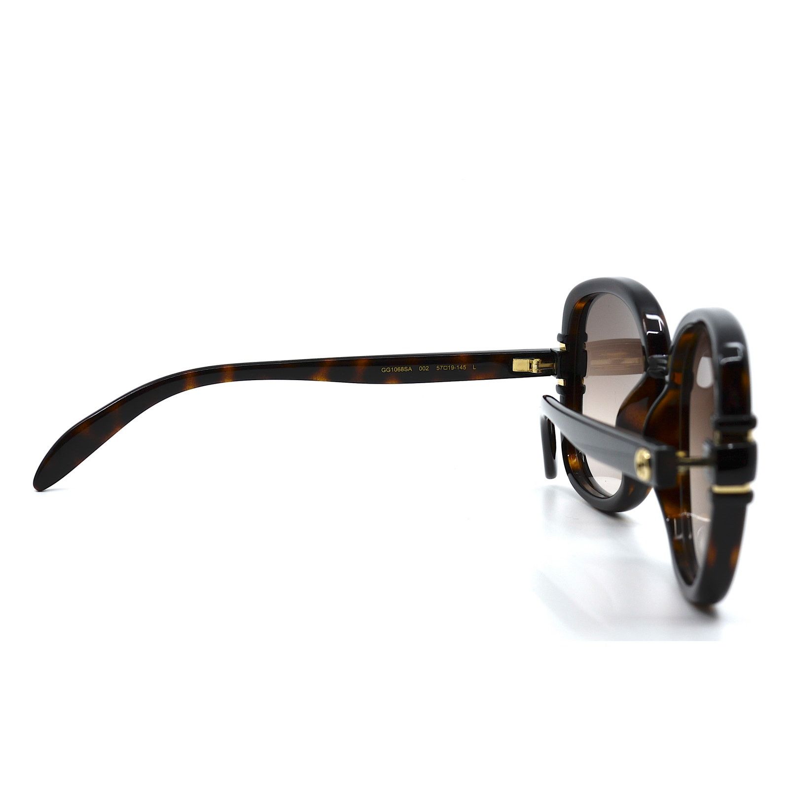 Gucci Gucci GG1068SA 002 Havana Brown Authentic Round Sunglasses Size ONE SIZE - 10 Thumbnail