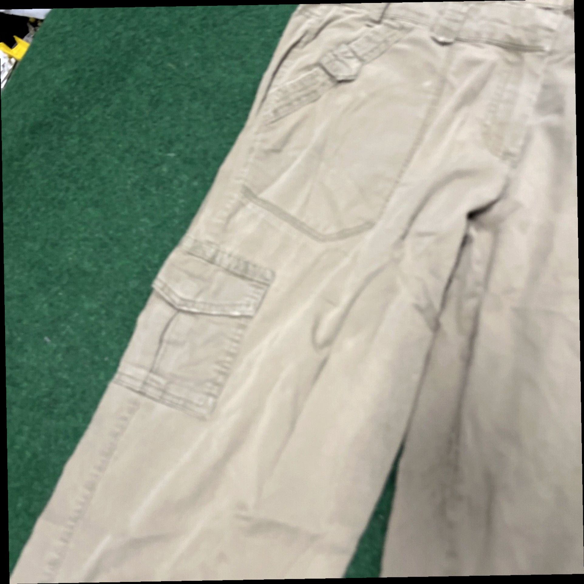 Vintage Ana A New Approach Women’s Khaki Brown Green Crop Cargo Pants Size 14 Size 36" / US 14 / IT 50 - 3 Thumbnail