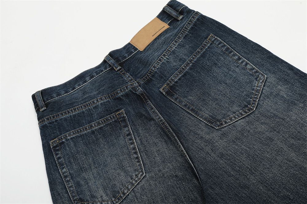 Japanese Brand × Jean Men's loose trendy American washed distressed jeans Size US 32 / EU 48 - 5 Thumbnail