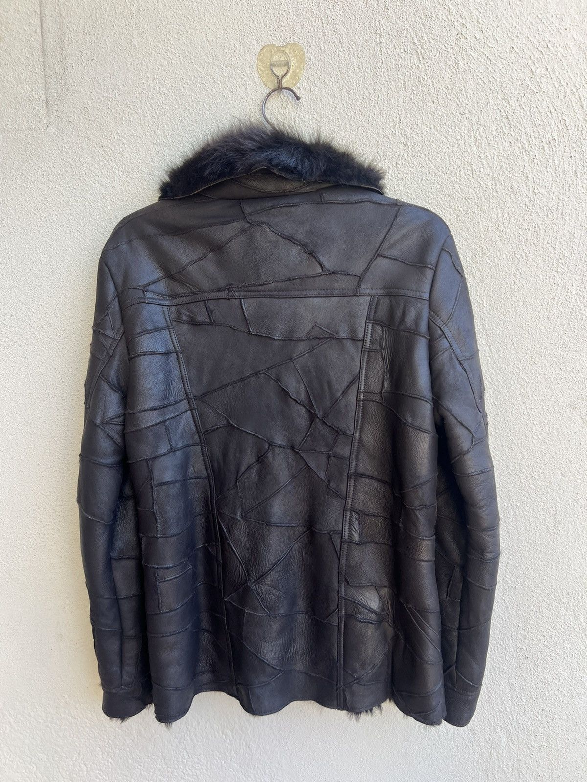 Leather Dope + Drakkar Patchwork Sheepskin Leather Shearling Jacket Size US M / EU 48-50 / 2 - 25 Thumbnail