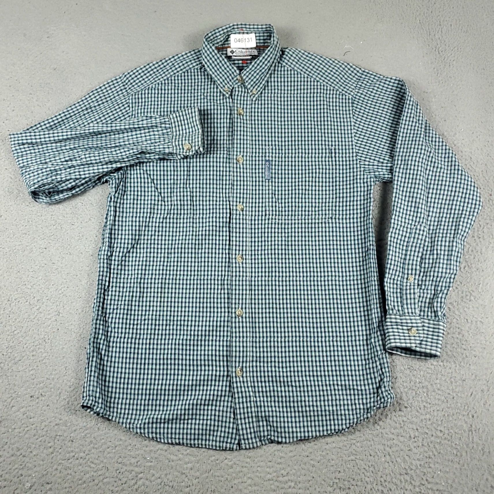 Vintage Columbia Shirt Men Small Blue Plaid Button-Up Long Sleeve Casual Business Dress Size US S / EU 44-46 / 1 - 2 Thumbnail