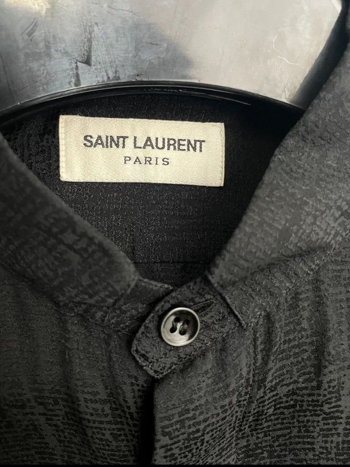 Saint Laurent Paris × Yves Saint Laurent Saint Laurent SLP Black Button Shirt2412-Nextarrow Size US XXS / EU 40 - 3 Thumbnail