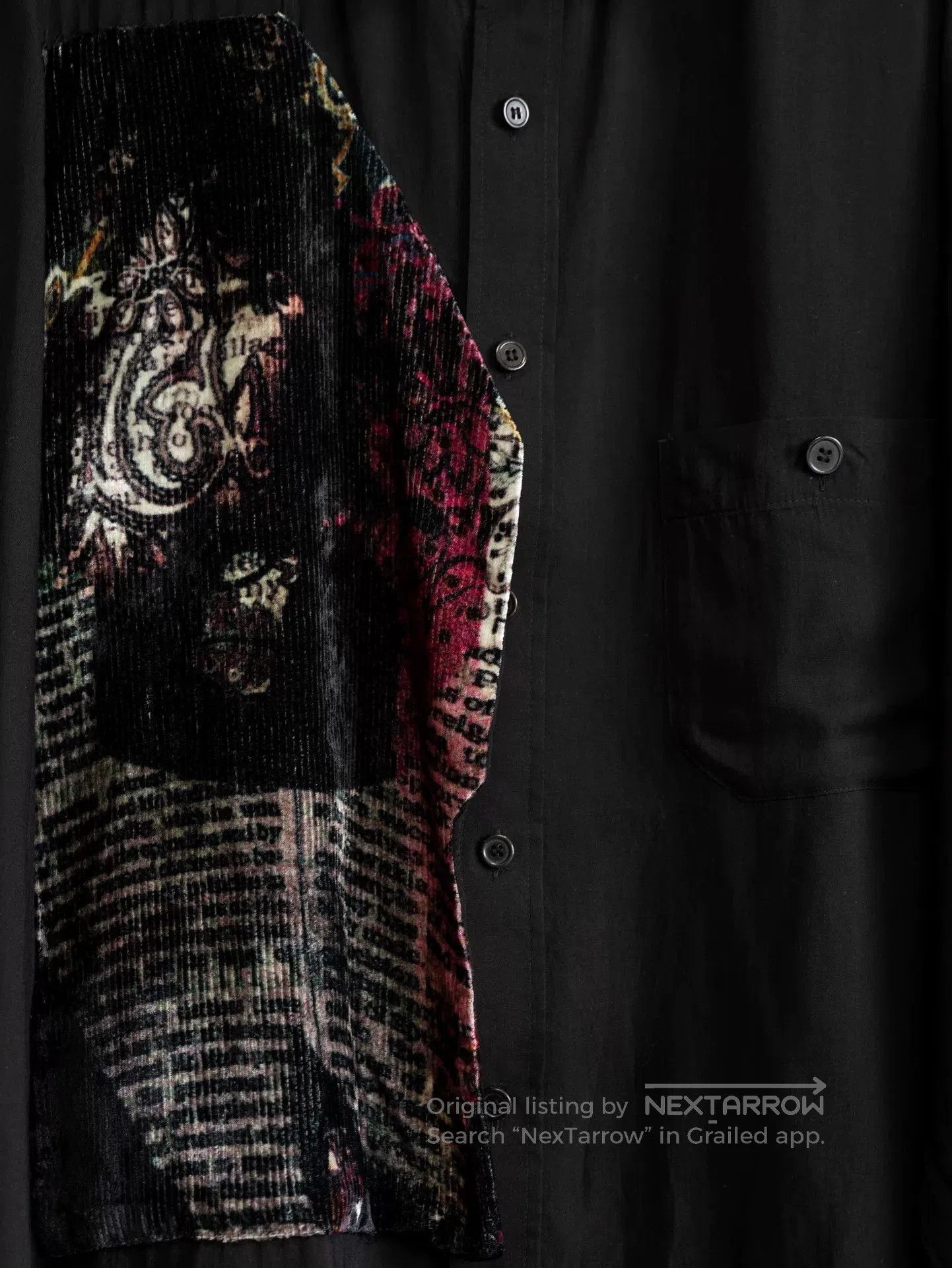 Yohji Yamamoto yohji yamamoto velvet pattern panel shirt. Size US M / EU 48-50 / 2 - 5 Thumbnail