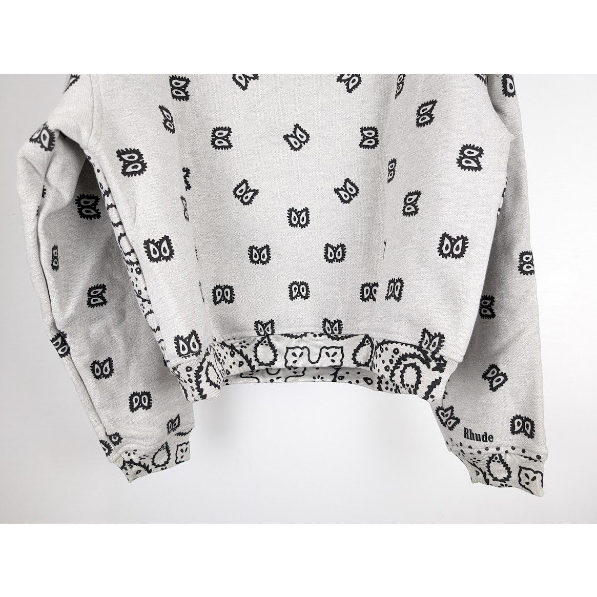 Rhude o1rshd1 Rhude Bandana Hoodie in Heather Grey Size US L / EU 52-54 / 3 - 14 Thumbnail