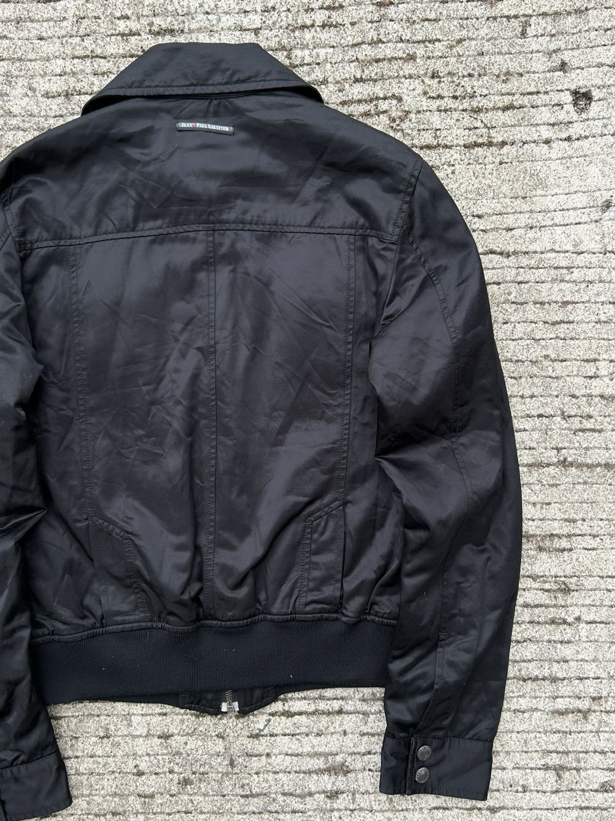 Jean Paul Gaultier Y2K Jean Paul Gaultier Runway Nylon Motorcycle Biker Jacket Size L / US 10 / IT 46 - 13 Thumbnail