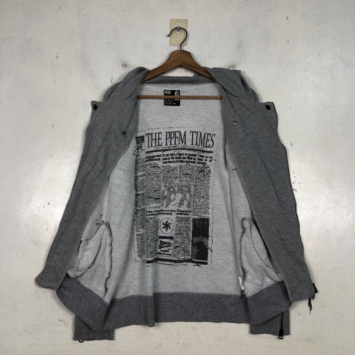 PPFM 📌Cropped Biker Jacket Double Collar PPFM Hysteric Glamour Size US M / EU 48-50 / 2 - 16 Thumbnail