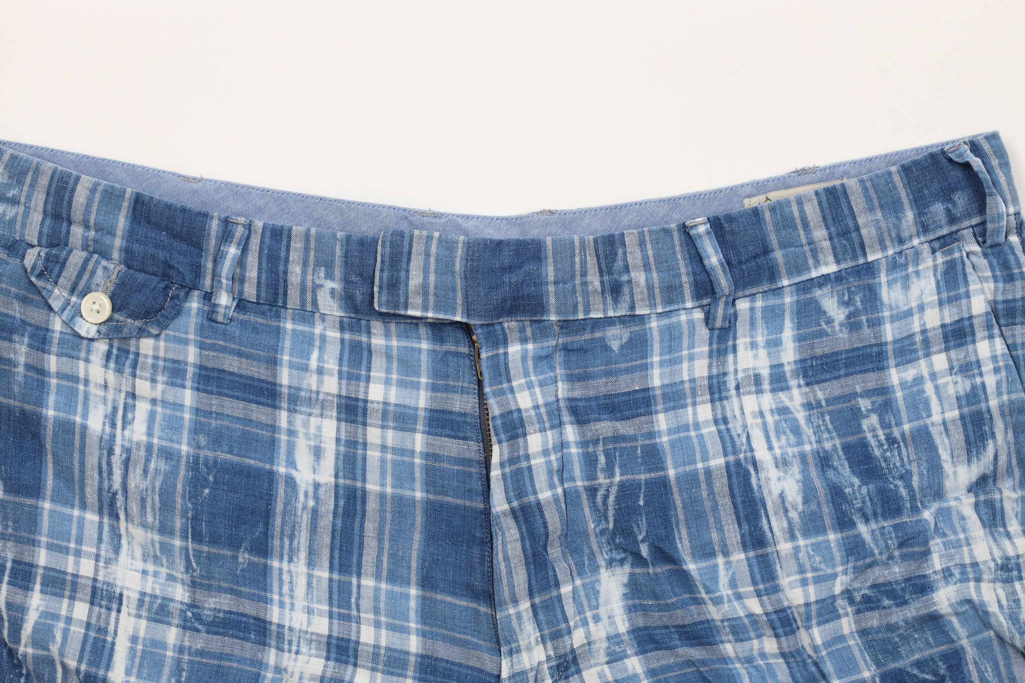 Ralph Lauren Vintage Ralph Lauren India Madras Linen Chino Shorts Size US 36 / EU 52 - 2 Thumbnail