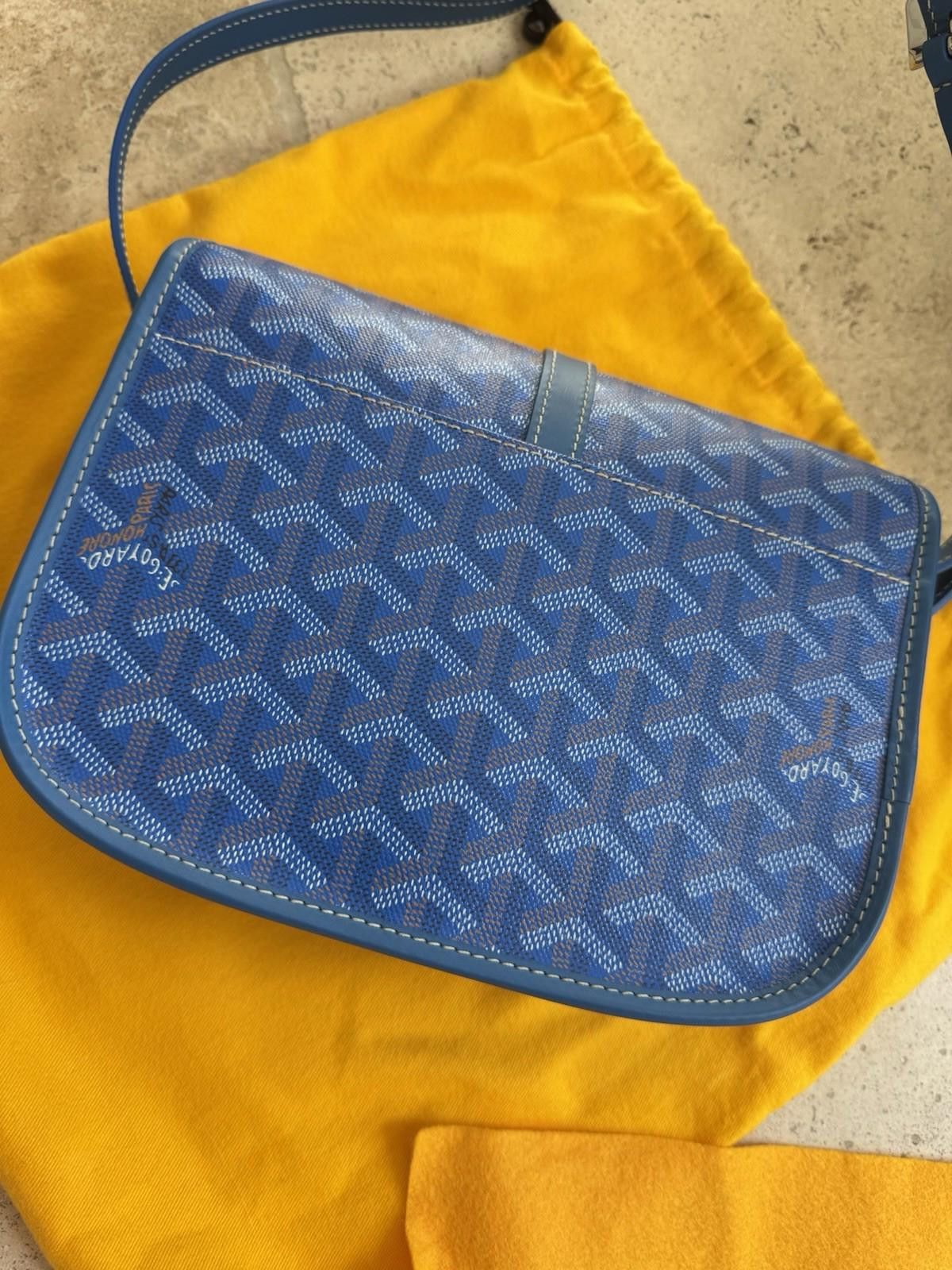 Goyard Authentic - GOYARD BELVEDERE II SKY BLUE PM MESSENGER BAG Size ONE SIZE - 8 Thumbnail