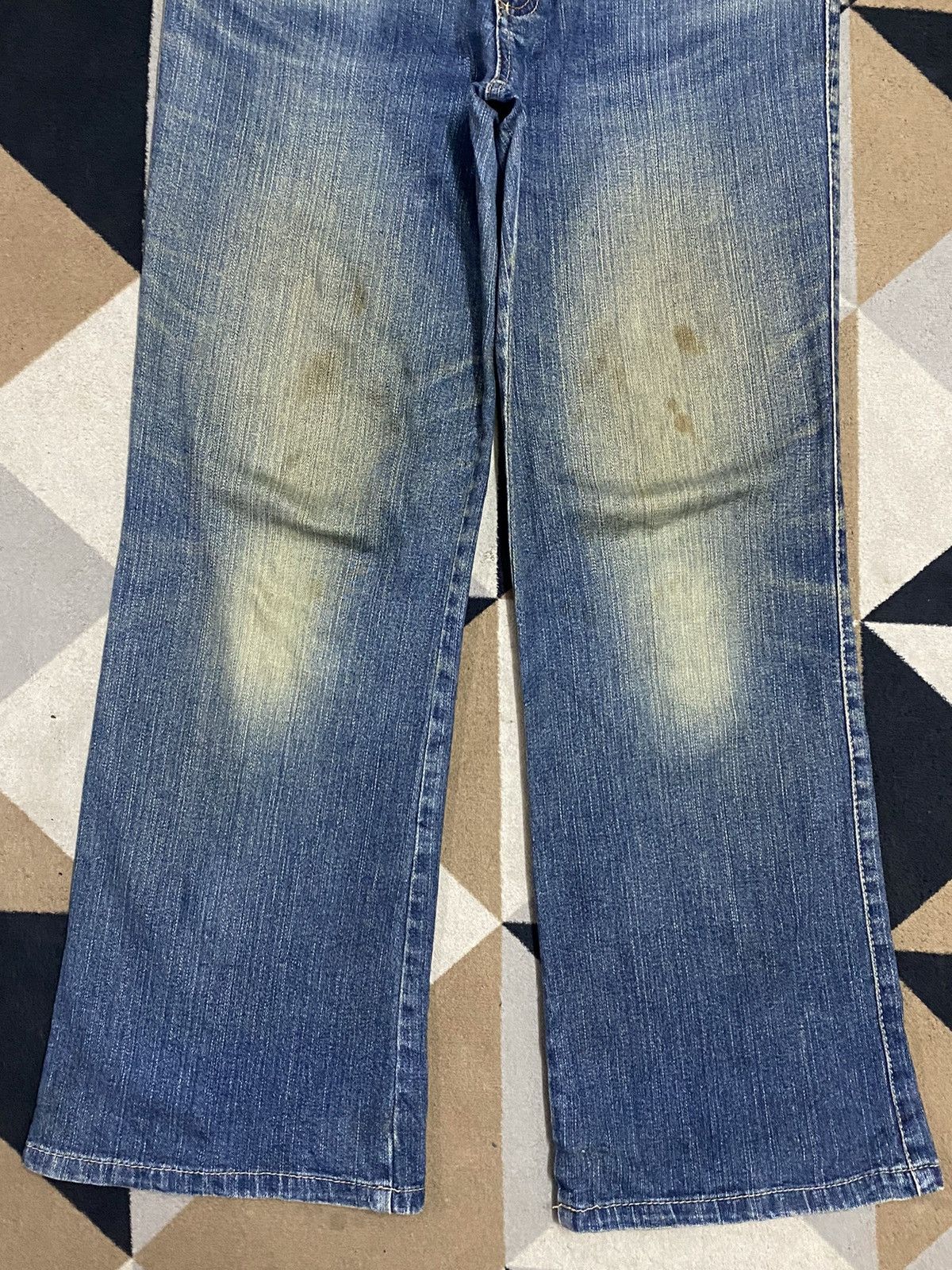Other Vintage Japanese Brands Blue Wash Flare Jeans Size US 30 / EU 46 - 5 Thumbnail