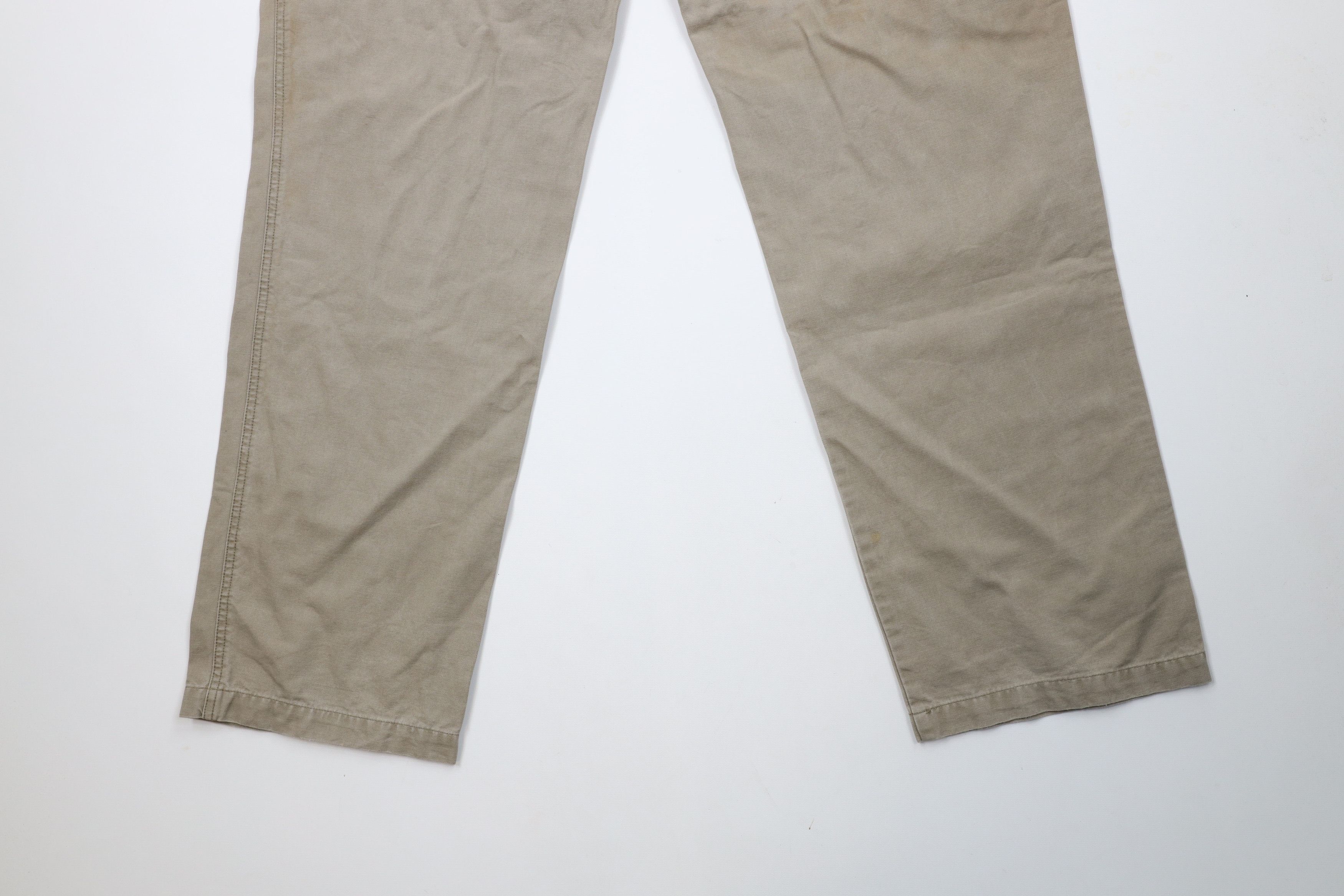 Columbia × Vintage Vintage Columbia Spell Out Canvas Wide Leg Pants Beige Size US 36 / EU 52 - 14 Thumbnail