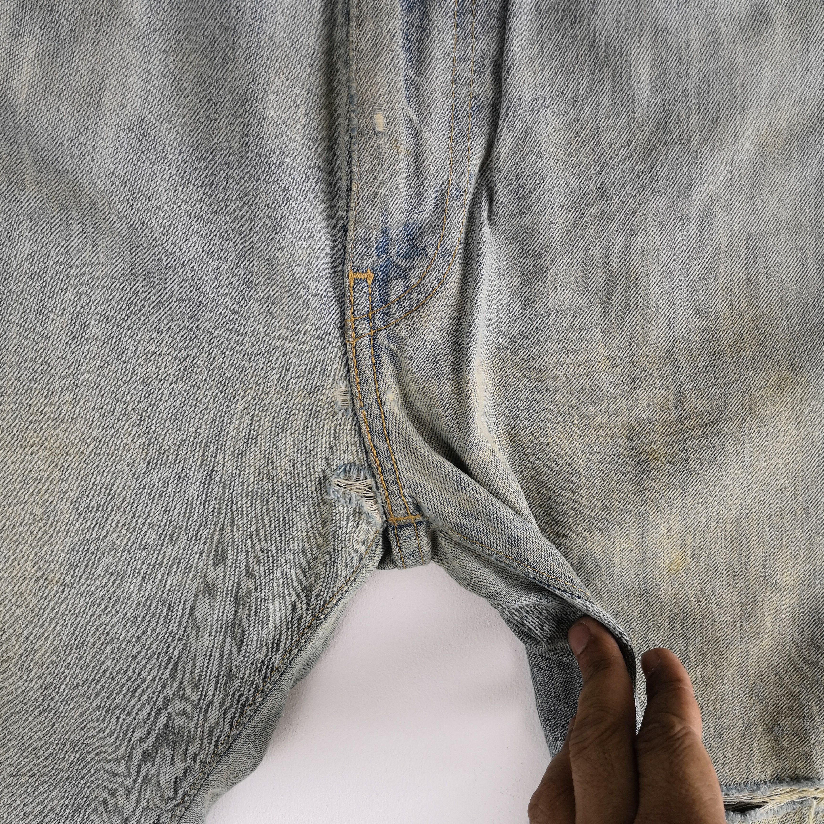 Jean Vintage Levis 505 Mud Wash Denim Distressed Levi's 505 Jeans Size US 34 / EU 50 - 6 Thumbnail