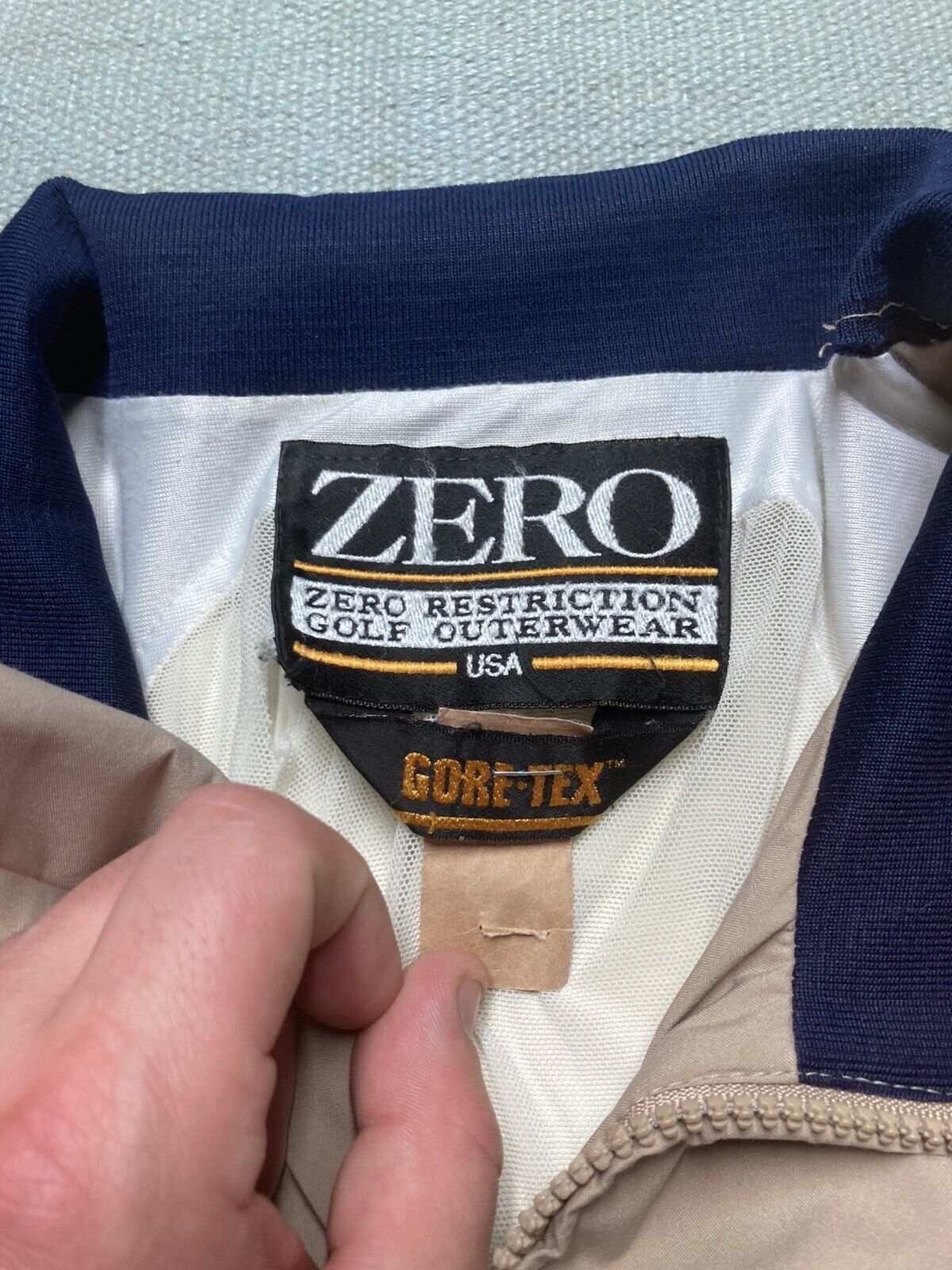 Vintage Zero restriction golf outerwe jacket gore tex windbreaker XL Size US XL / EU 56 / 4 - 7 Thumbnail