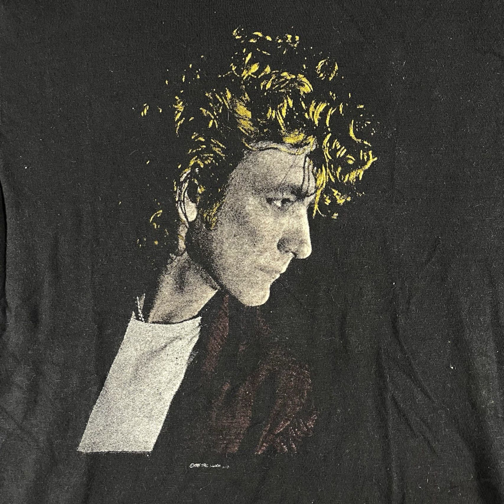 Vintage VINTAGE Robert Plant T Shirt Mens Small World Tour Black 1985 80s Led Zeppelin Shirt Size US S / EU 44-46 / 1 - 2 Thumbnail