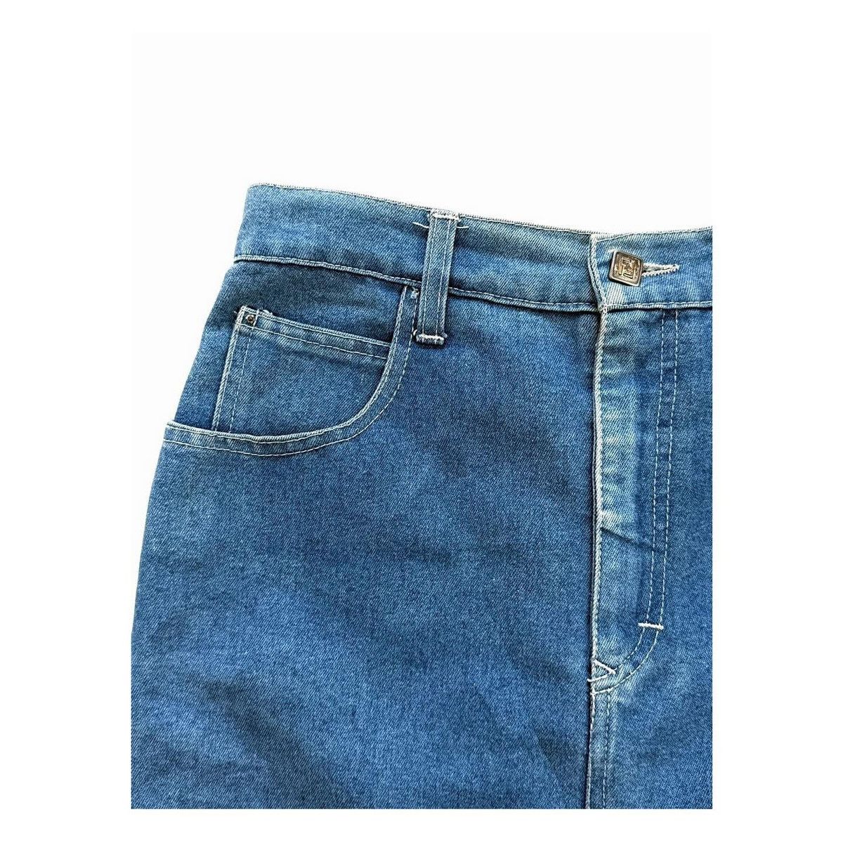 Fendi Vintage Fendi Indigo Denim Skirt Size 27" / US 4 / IT 40 - 2 Thumbnail