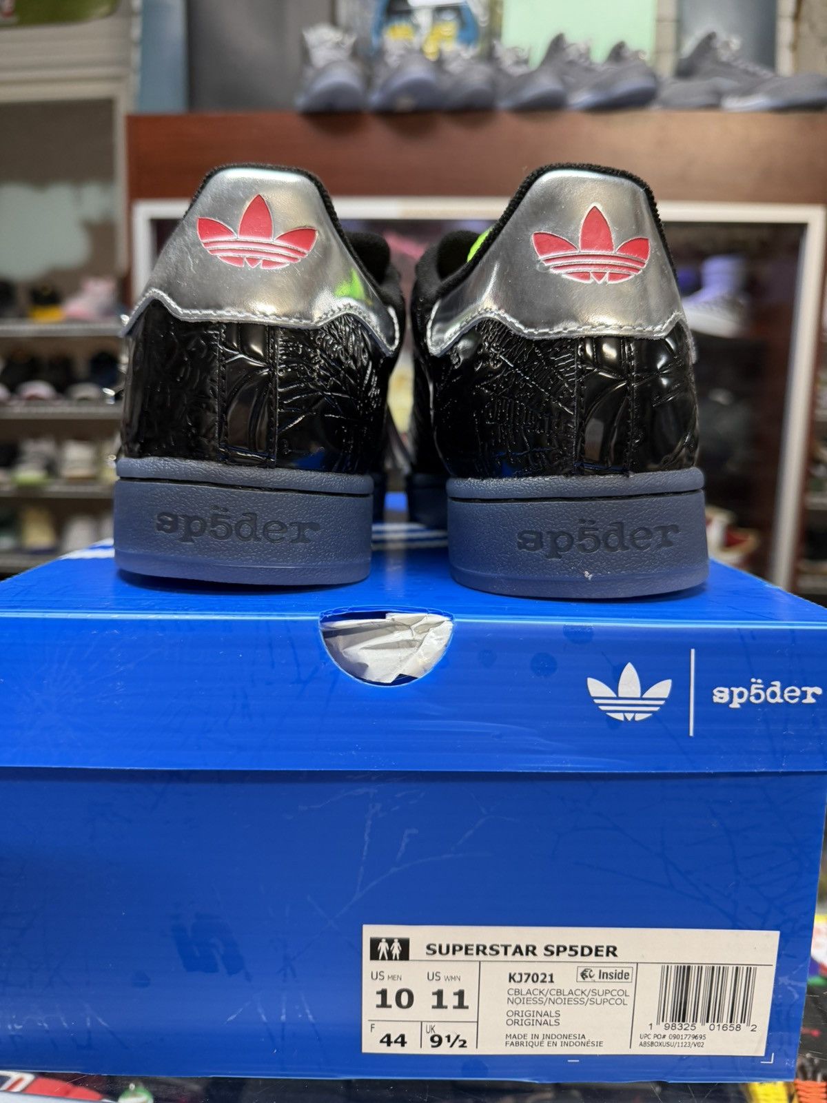 Sp5der Sp5der X Adidas Superstar (Black) Size US 10 / EU 43 - 4 Thumbnail