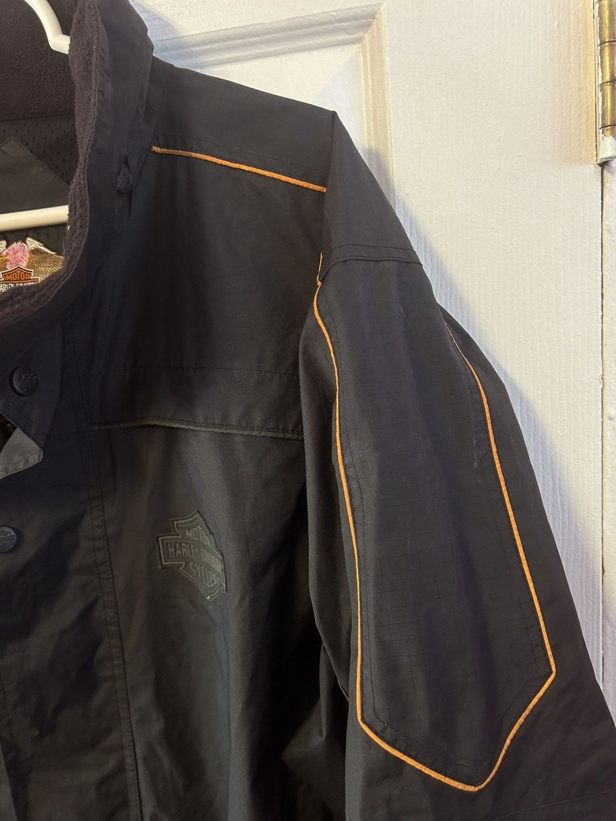 Harley Davidson Harley Davidson Big Logo Windbreaker Parka Full Zip Jacket Size US M / EU 48-50 / 2 - 6 Thumbnail
